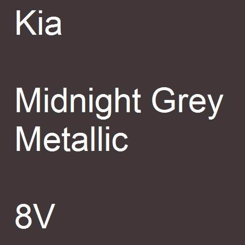 Kia, Midnight Grey Metallic, 8V.